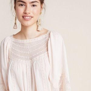 Peasant blouse , pale pink